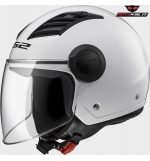 CASCO JET LS2 AIRFLOW OF562 BIANCO