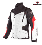 GIACCA DAINESE TEMPEST 2 D-DRY JACKET NERO BIANCO ROSSO
